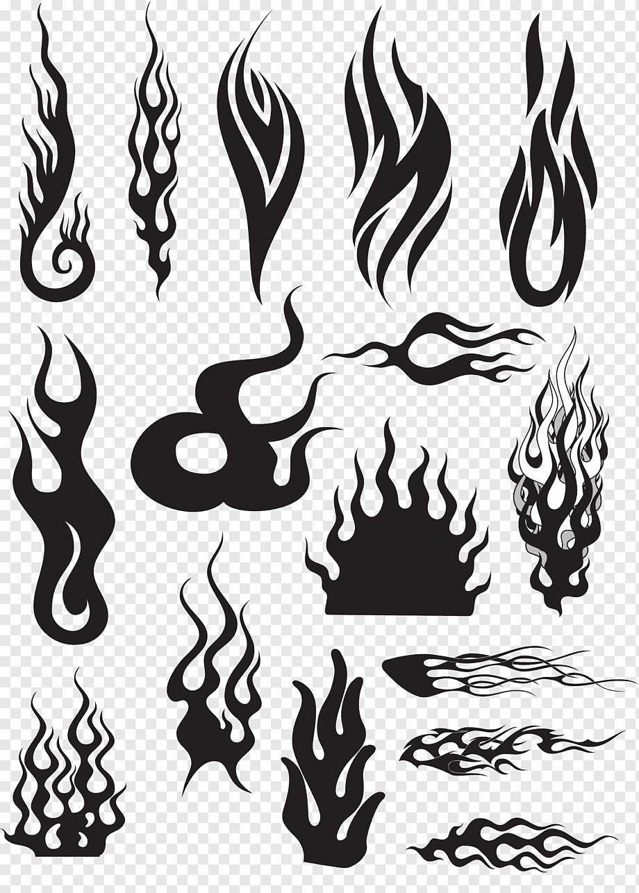 Татуировка в виде пламени