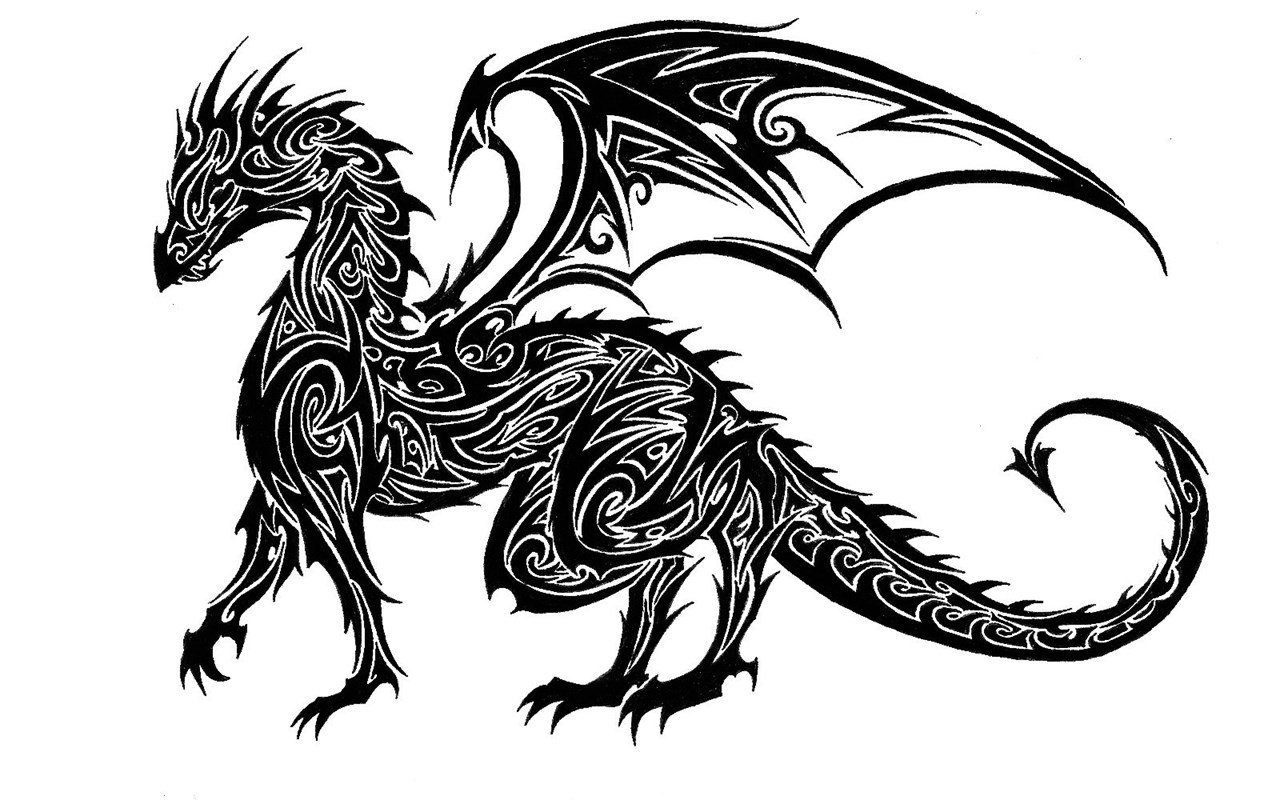 Рисунки узоры драконы
