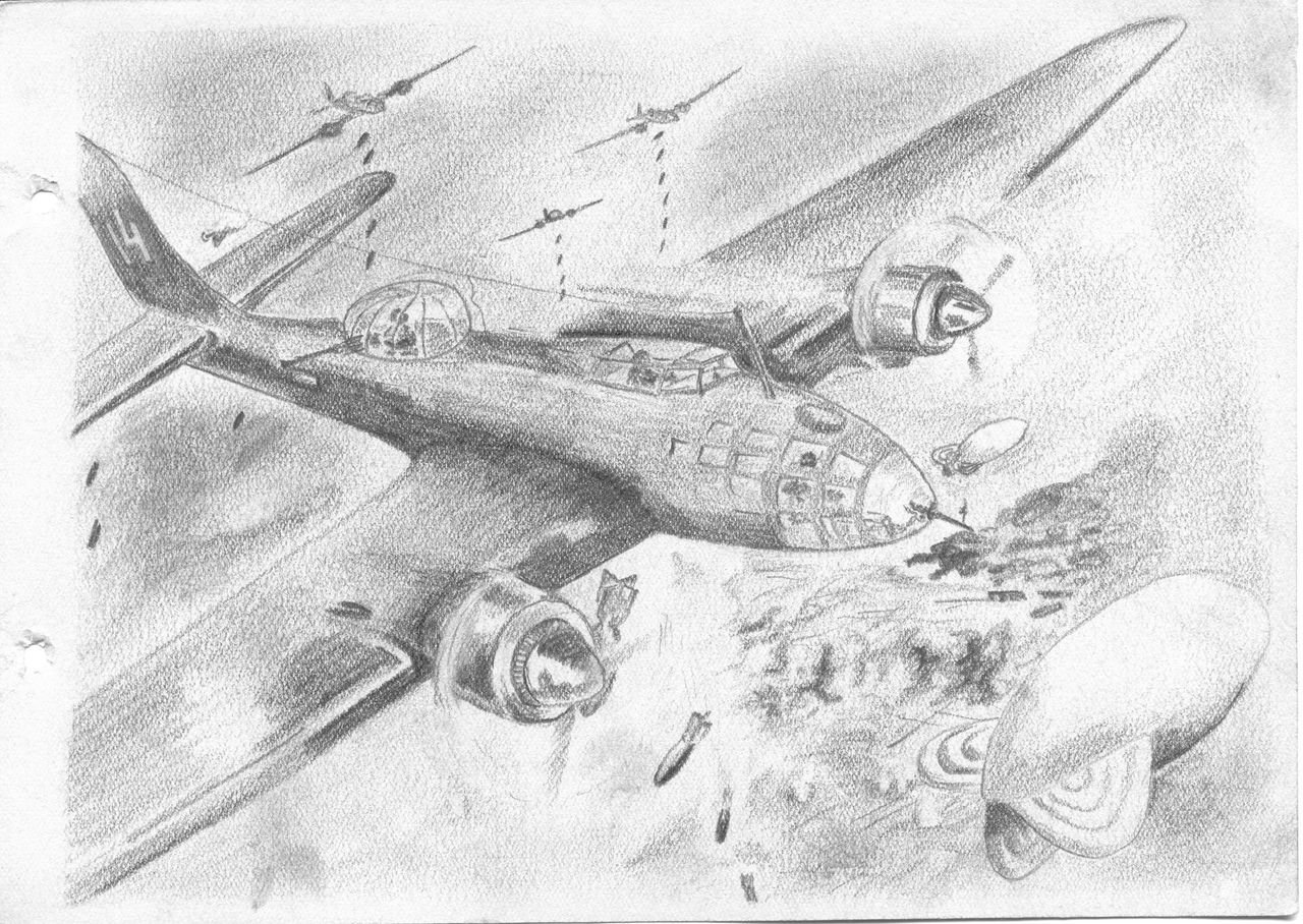 Рисунок войны карандашом для срисовки