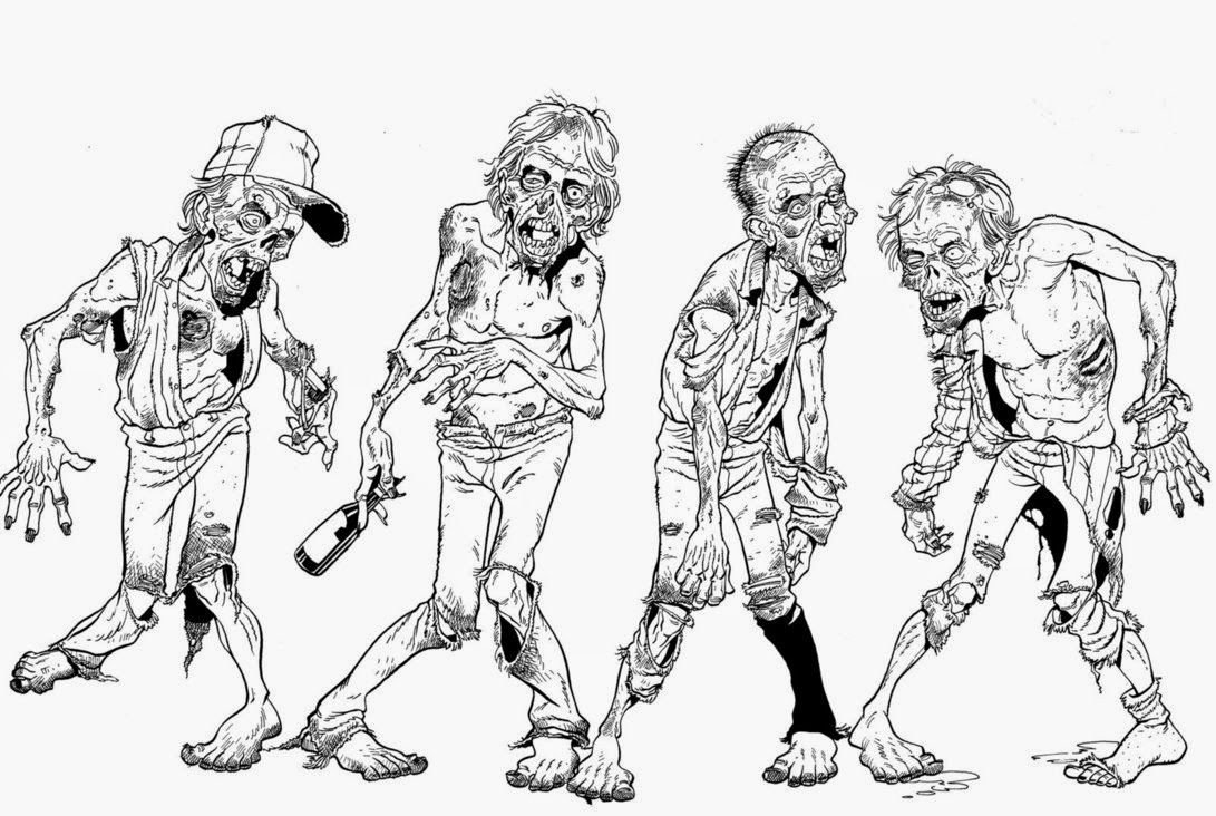 Эскиз рисунки зомби