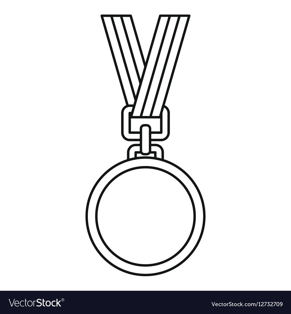 Медаль контур