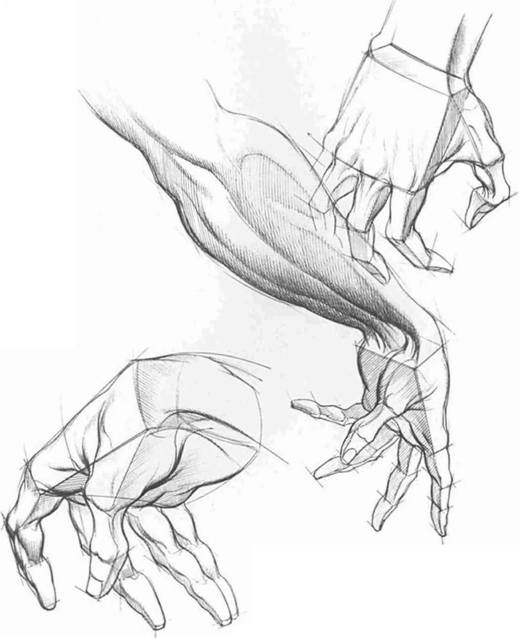 Берн Хогард рисование динамичных рук