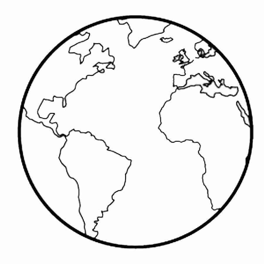 Картинка глобуса земли для детей раскраска