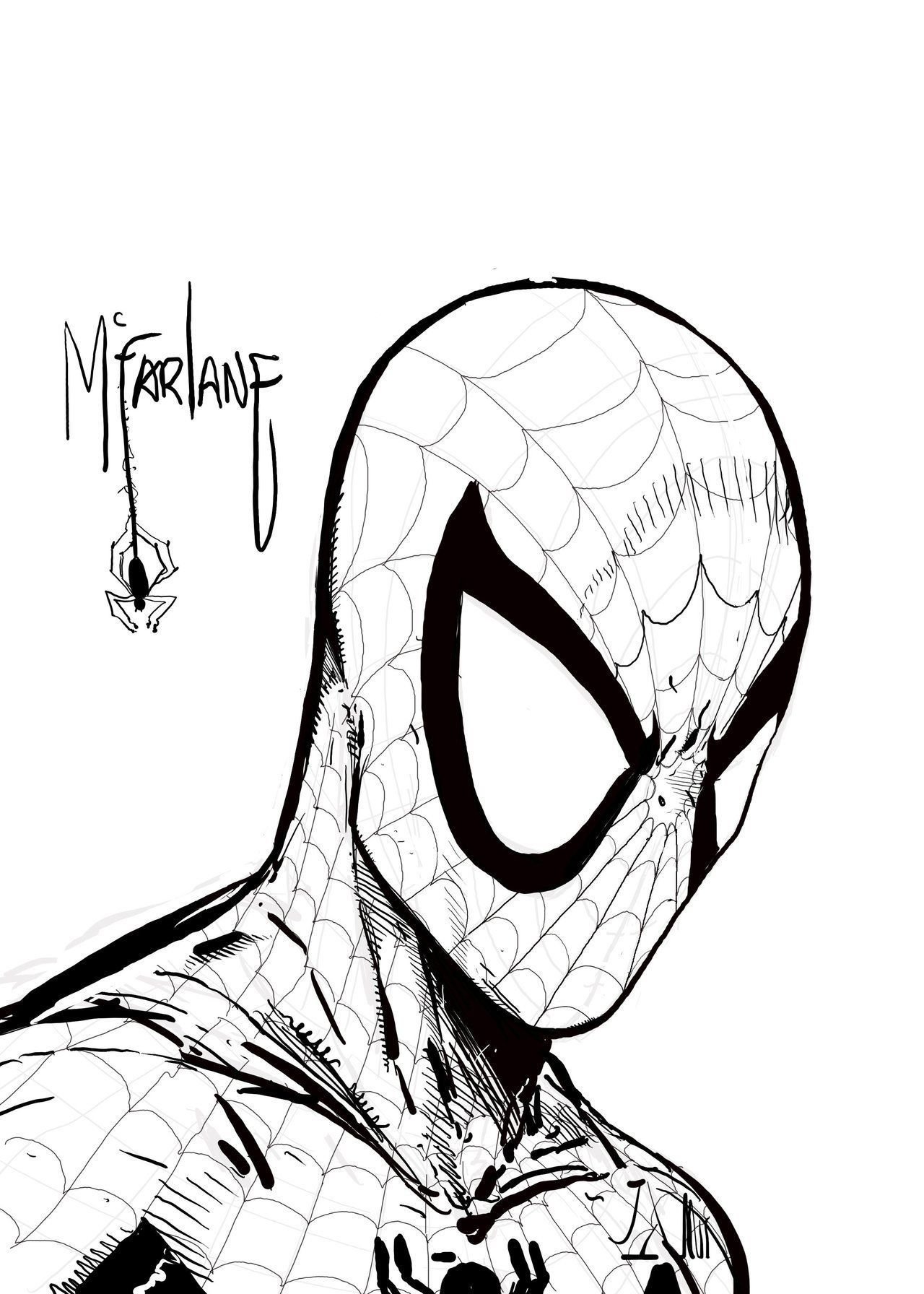 Человек паук рисунок из комиксов