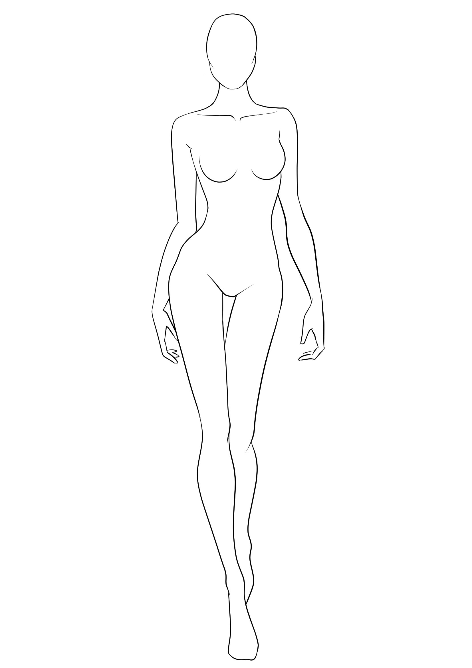 Модель девушки для рисования