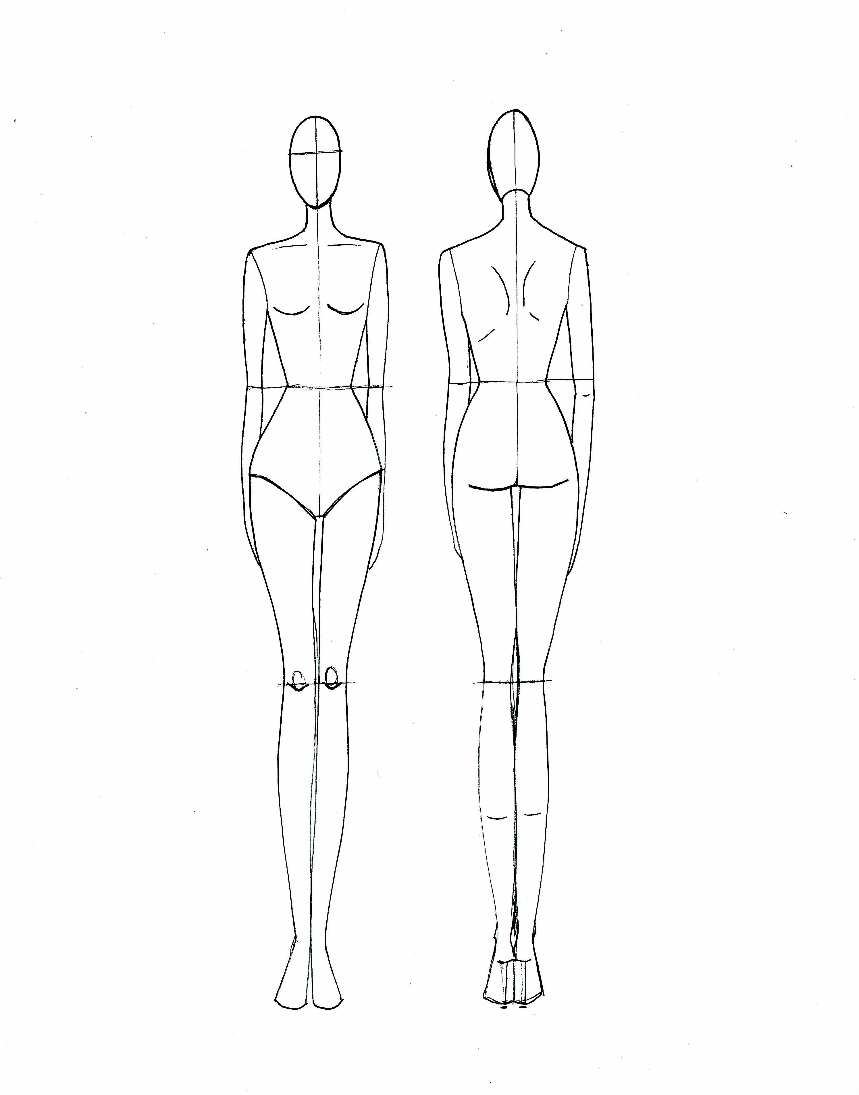 Модель для рисования одежды