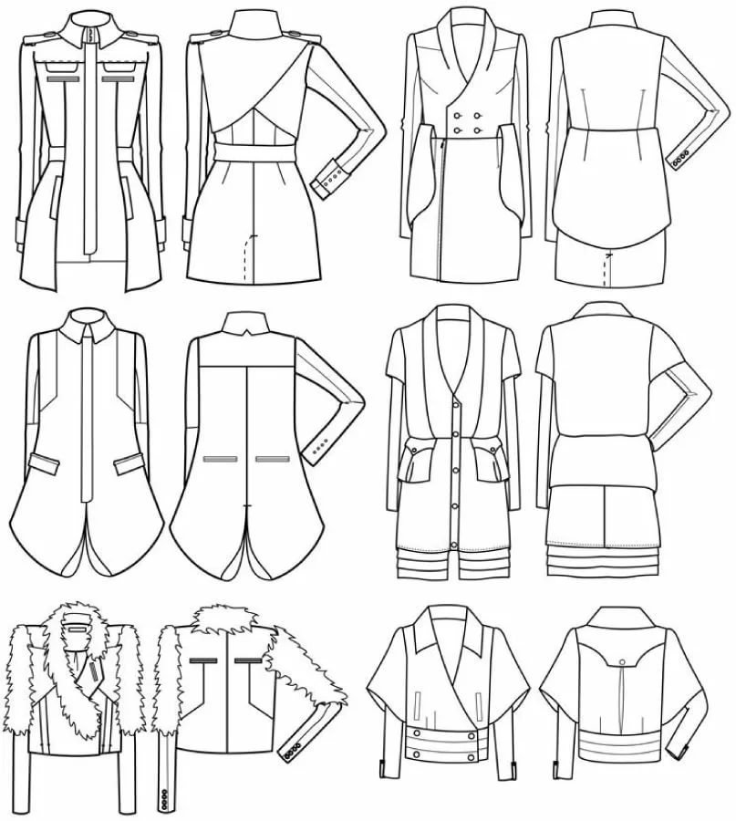 Схемы одежды для