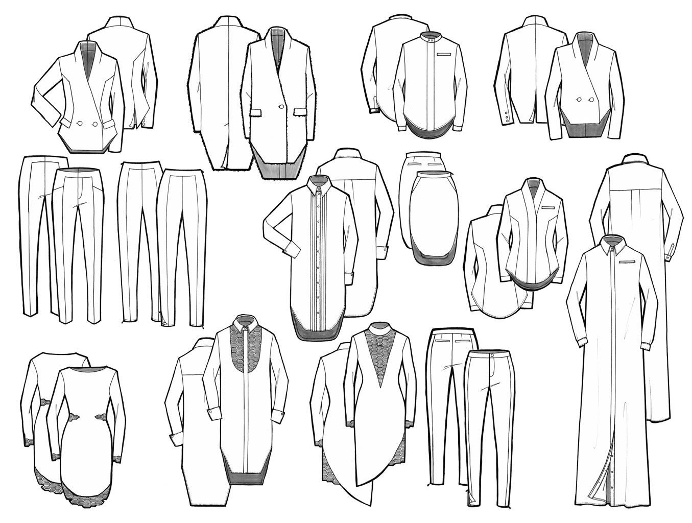 Технический эскиз одежды