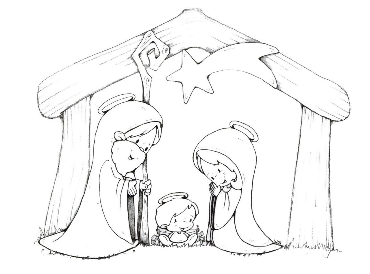 Рождество Христово рисунки легкие