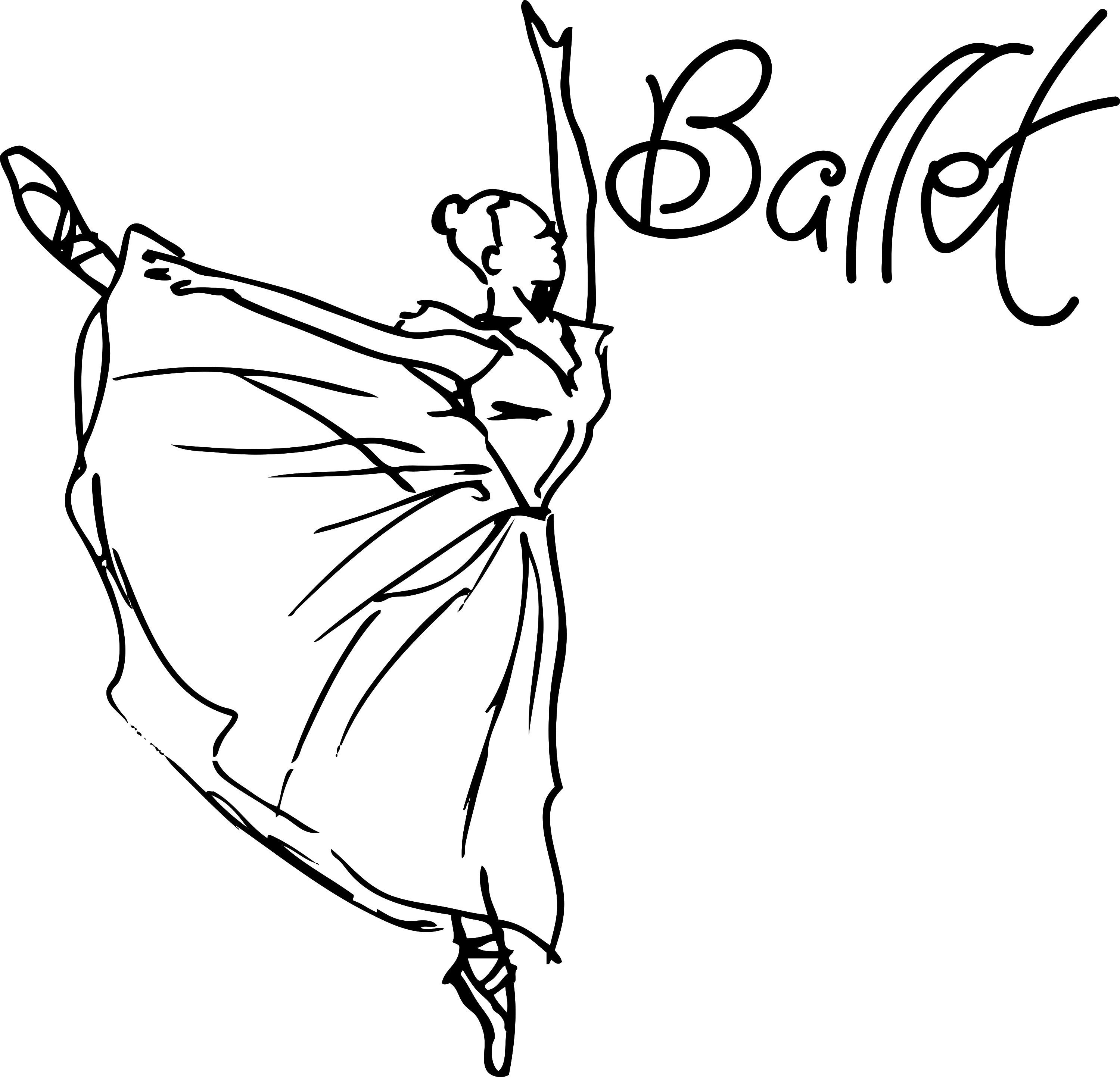 Балерина эскиз для выжигания