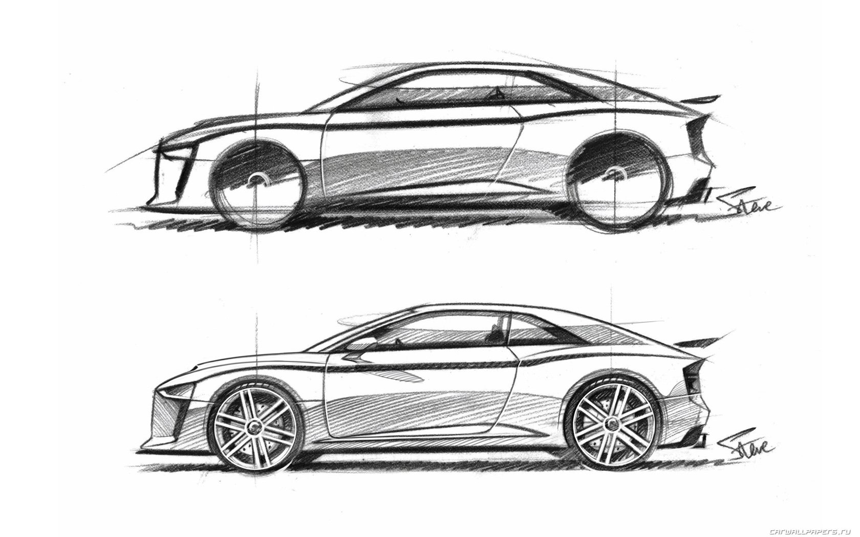 Дизайнерские рисунки автомобилей