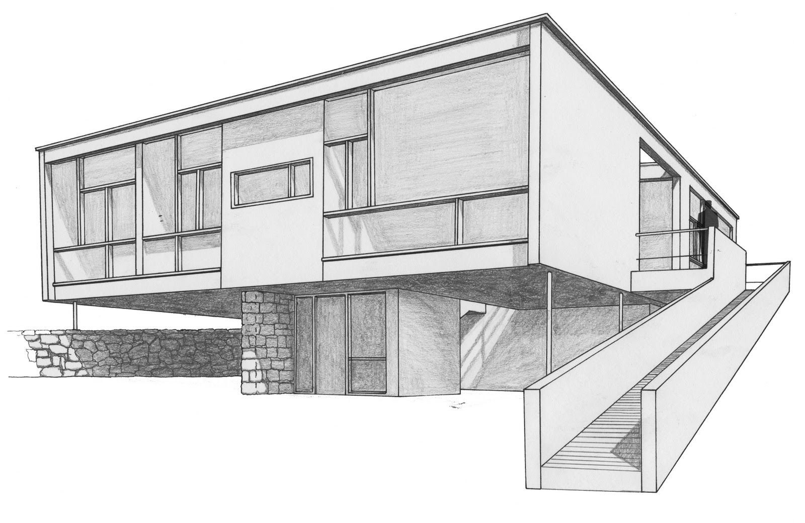 Рисунок дизайнерский дом