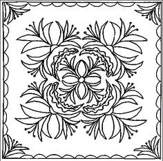 Растительные узоры на платках