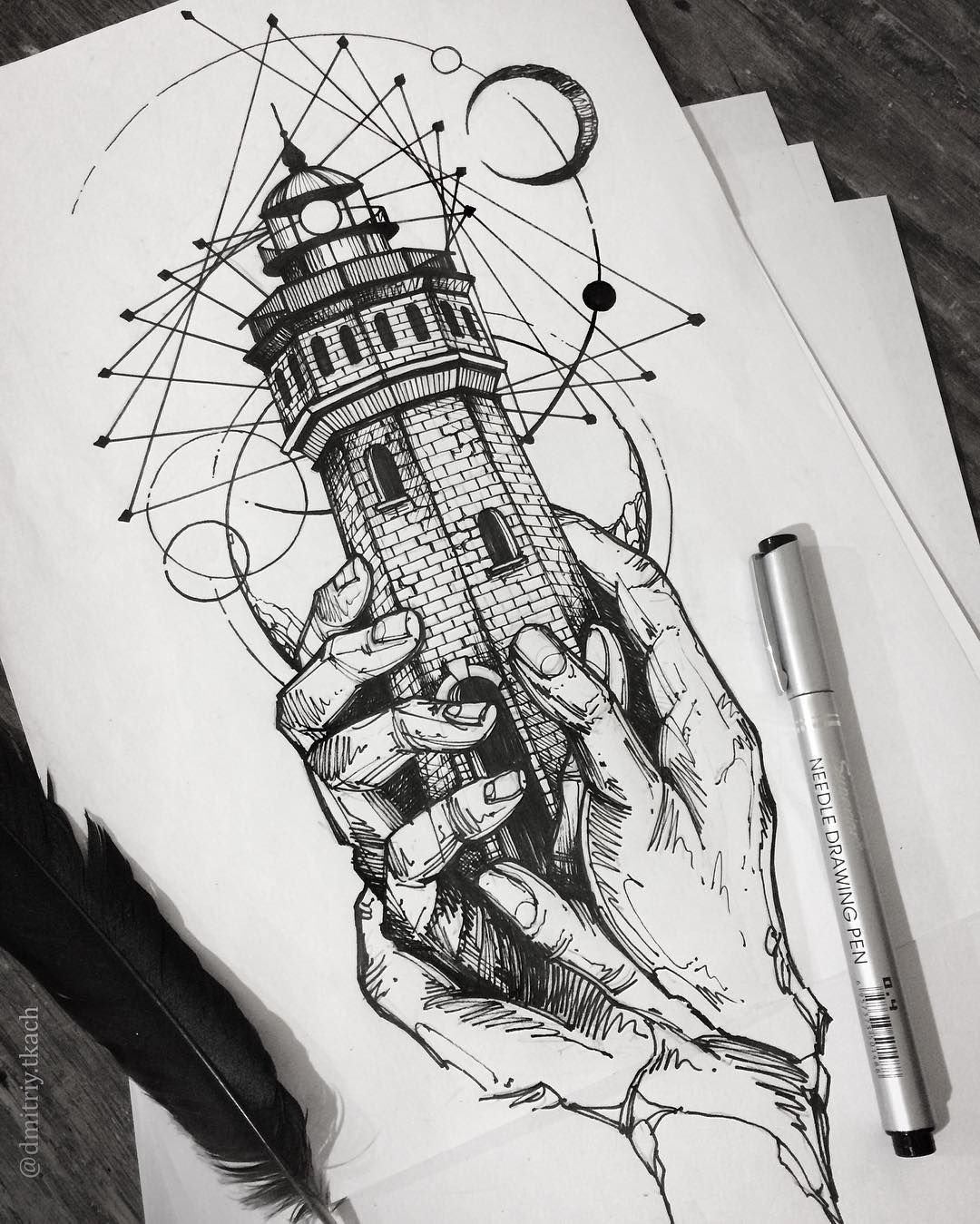 Татуировки в графическом стиле
