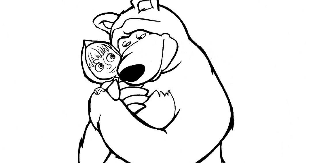Маша и медведь рисунок карандашом легкий для срисовки
