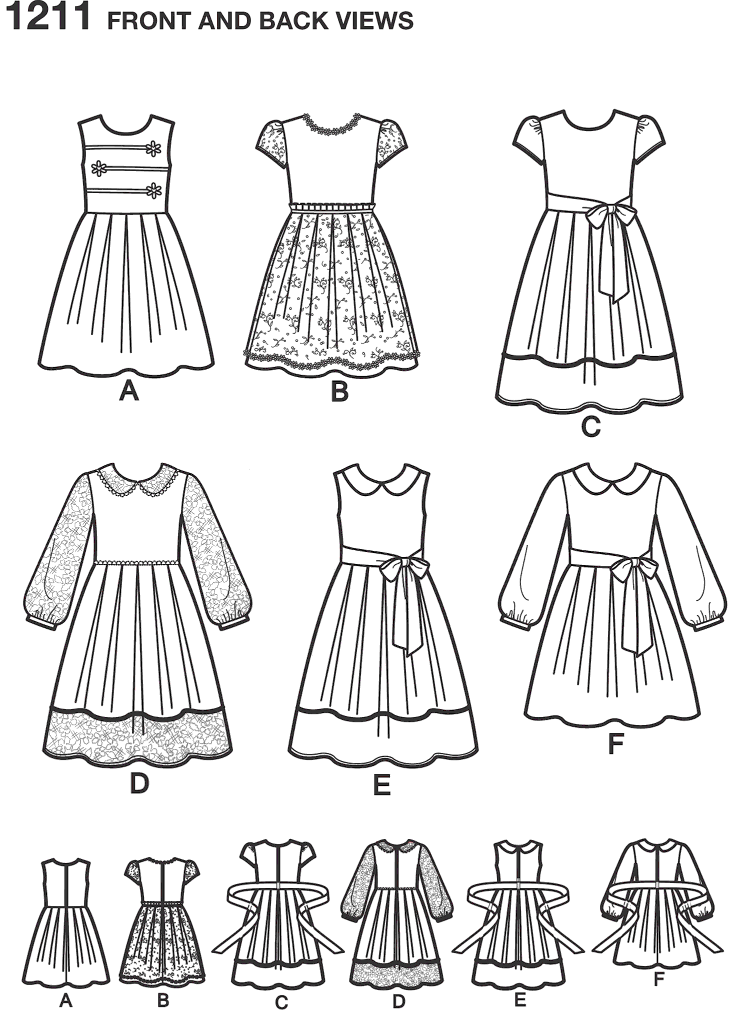 Эскиз летнего платья для ребенка