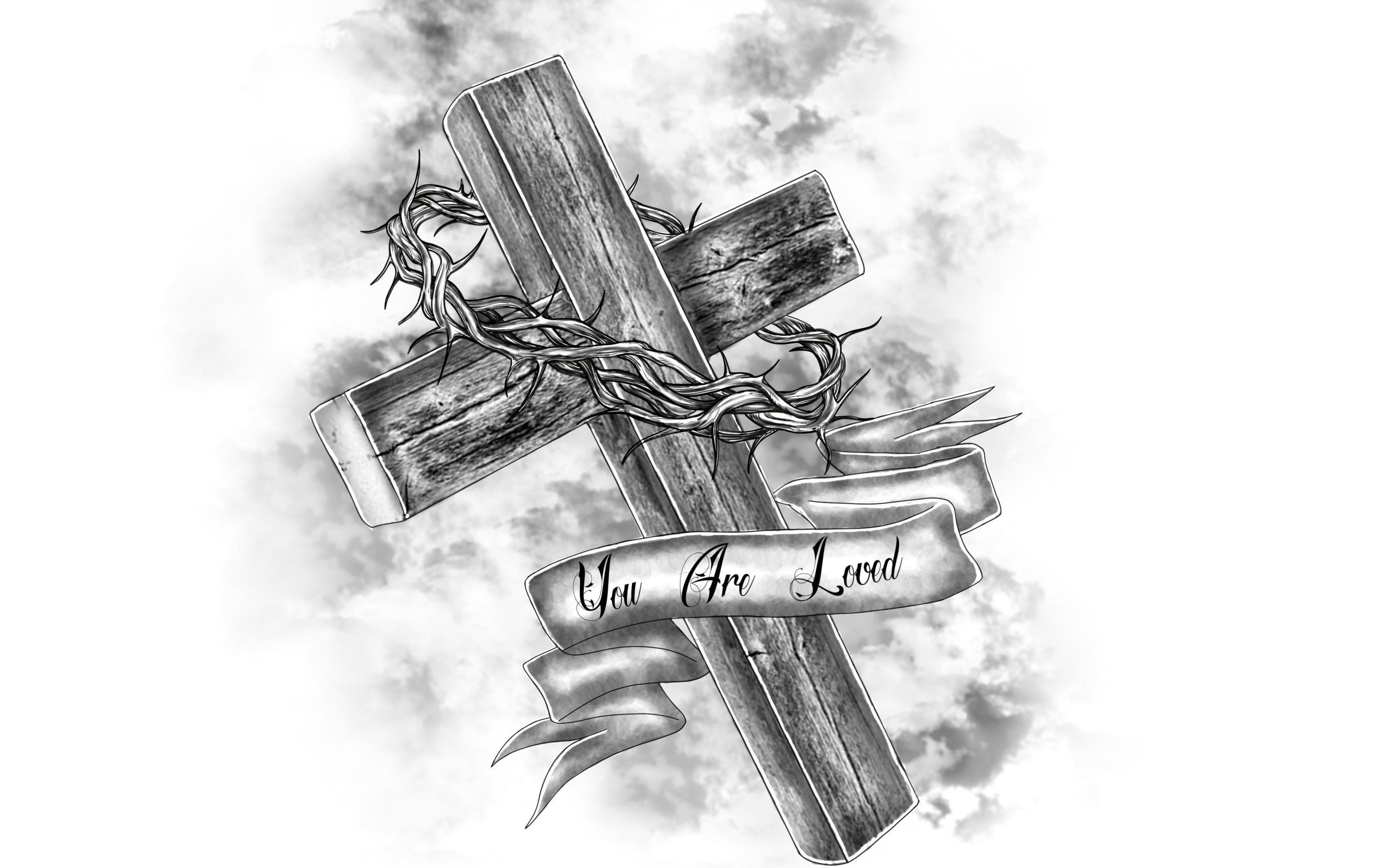 Православный крест эскиз