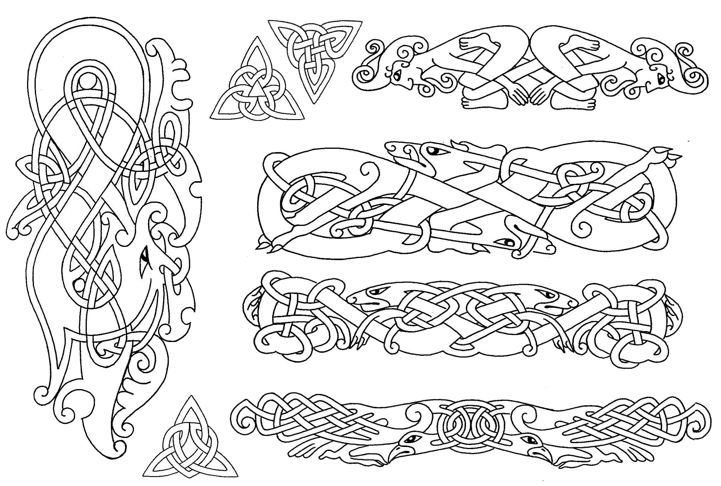 Кельтская вязь орнамент