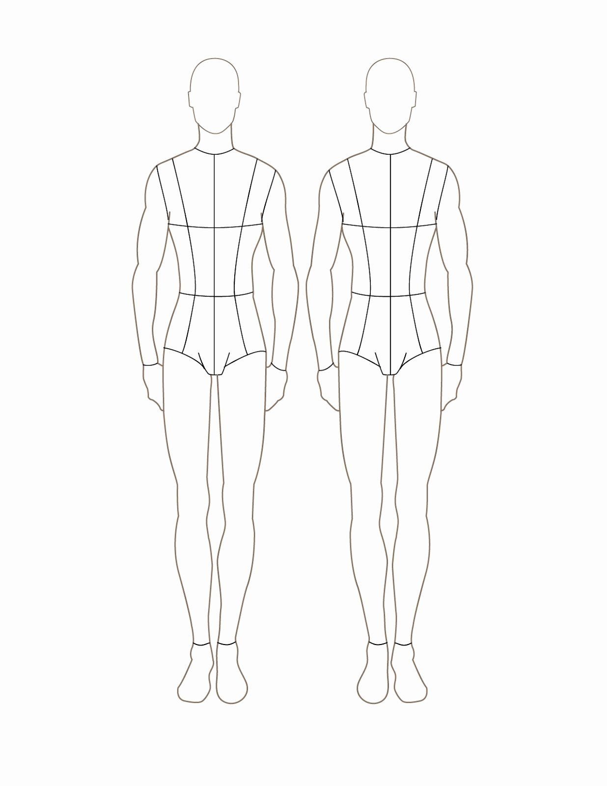 Фигура для эскизов одежды