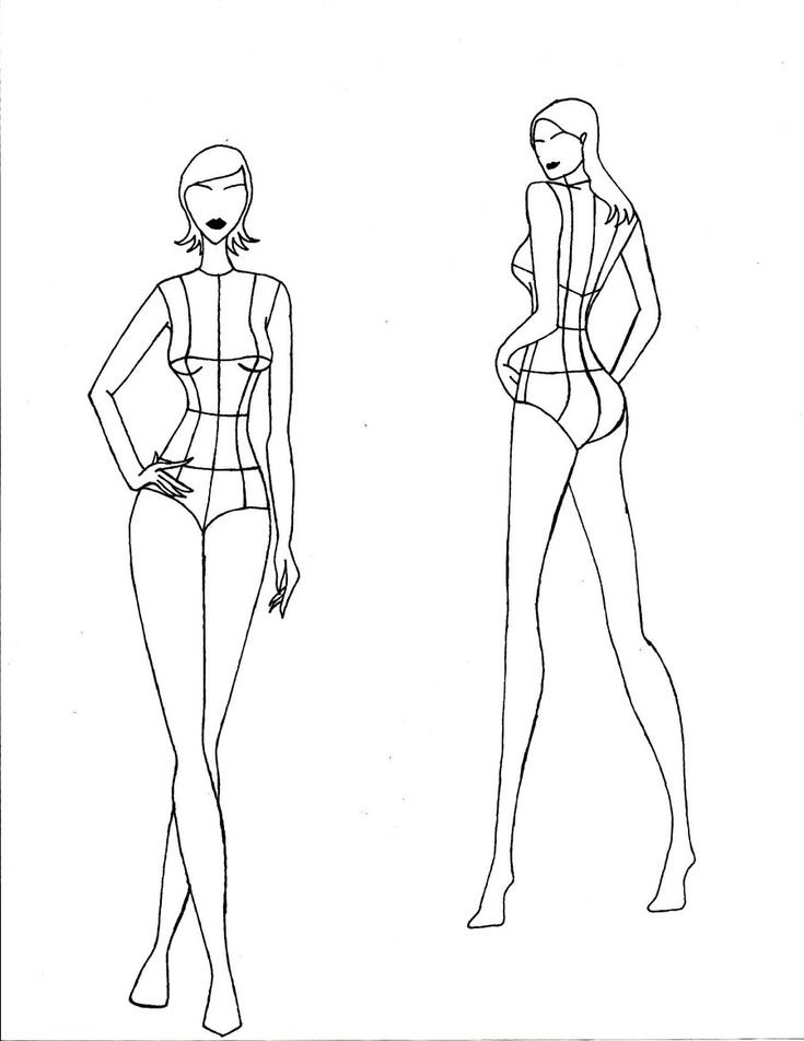 Как рисовать моделей для одежды