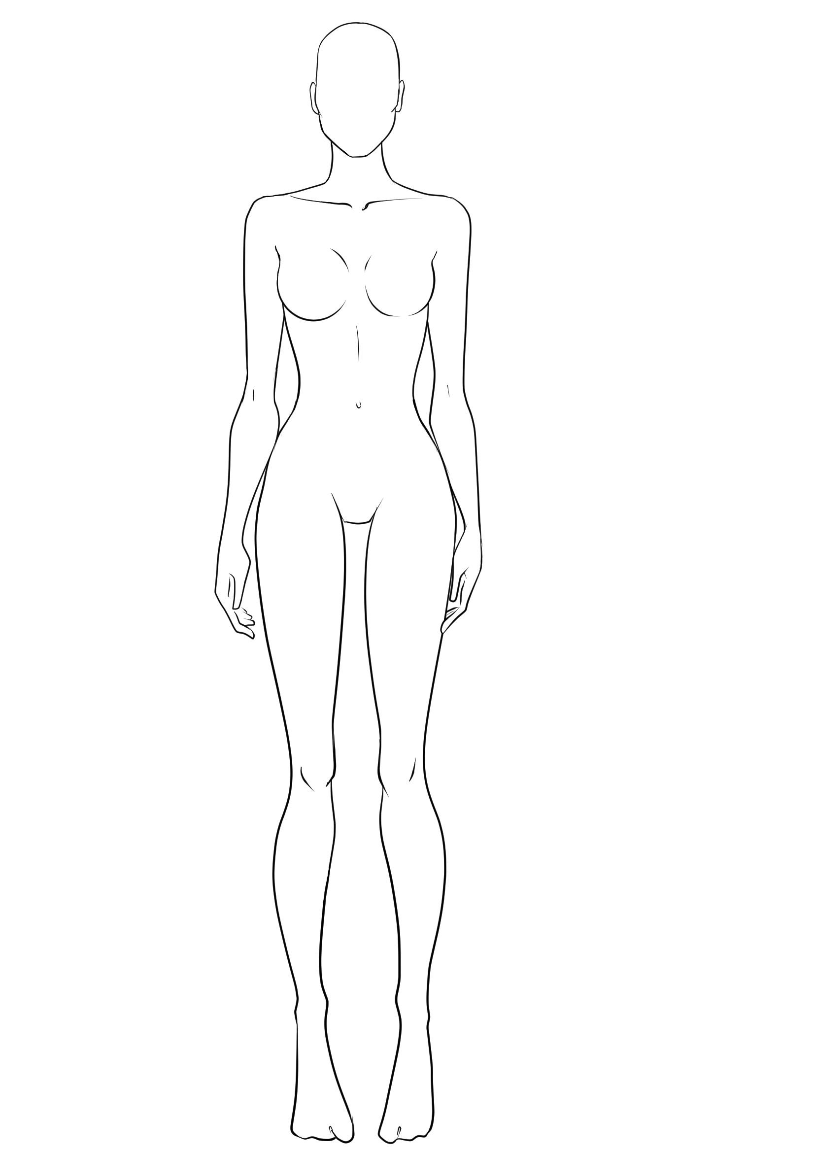 Модель женского тела для рисования