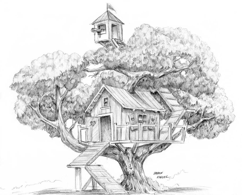 Дом на дереве скетч