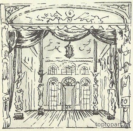 Эскиз театральной декорации