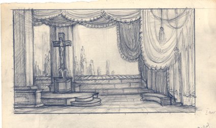 Эскиз театрального задника