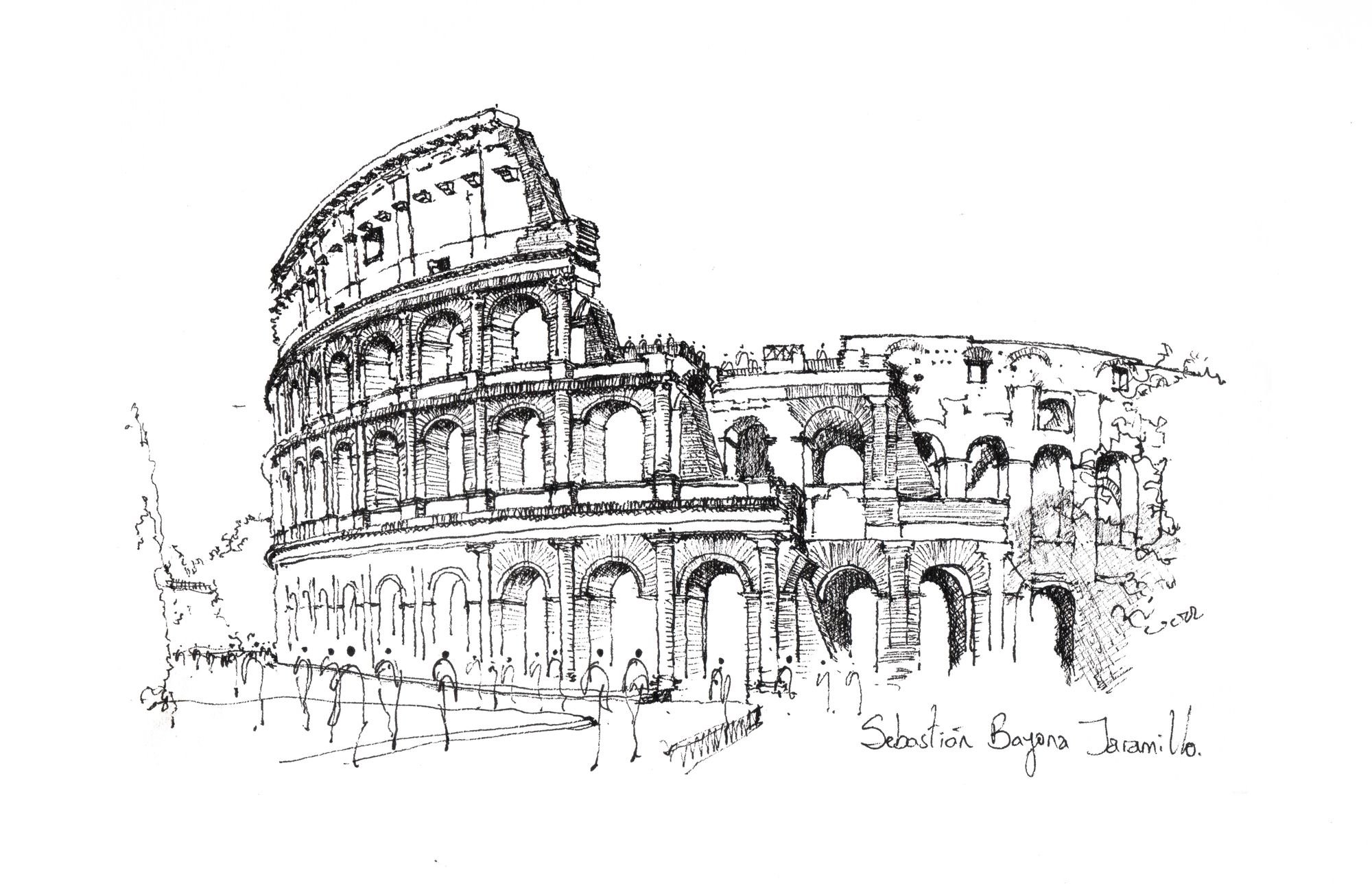 Архитектура древнего Рима скетч