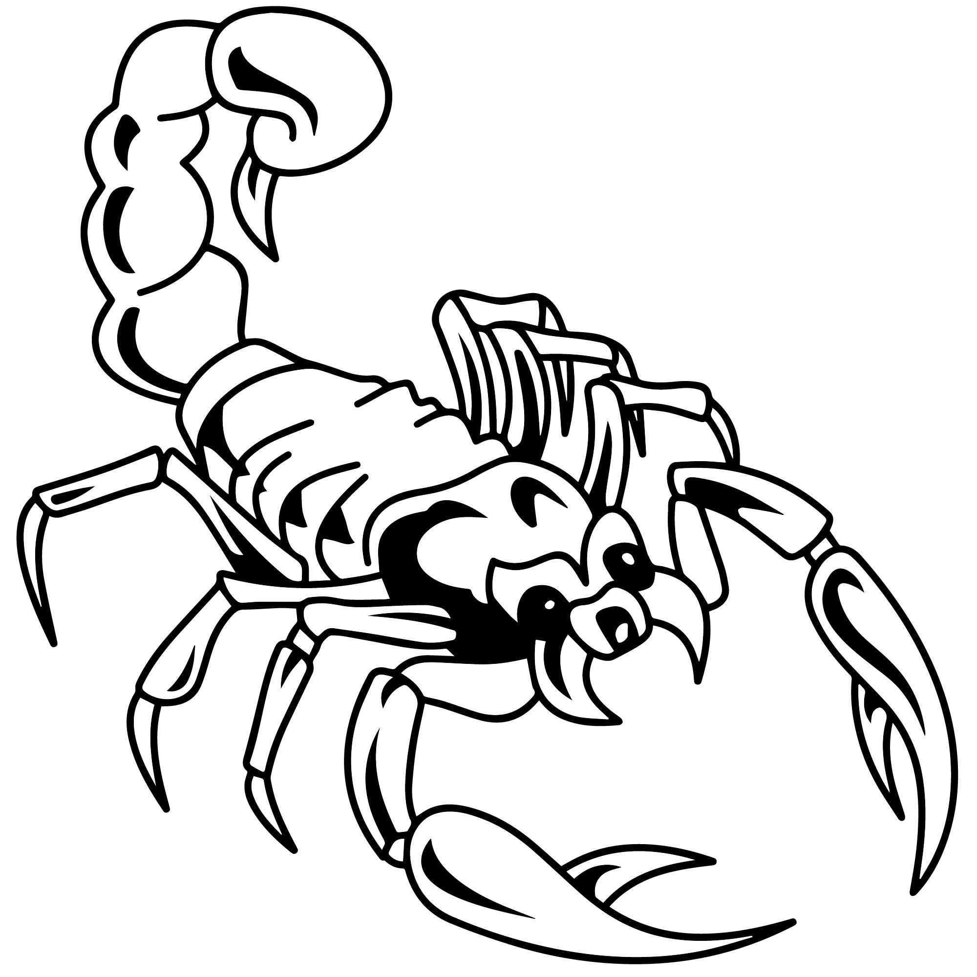Рисунки для срисовки Скорпион