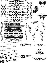 Тату простые узоры