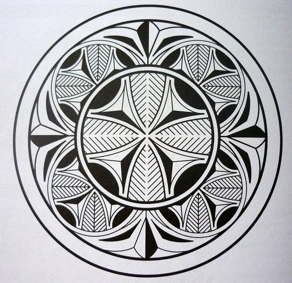 Армянский орнамент в круге