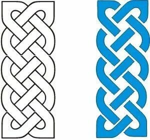 Кельтский узор косичка