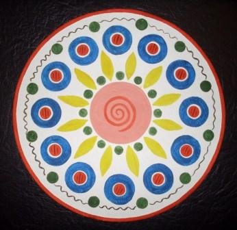 Дымковская роспись посуда