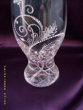 Морозная роспись на стекле акриловыми красками