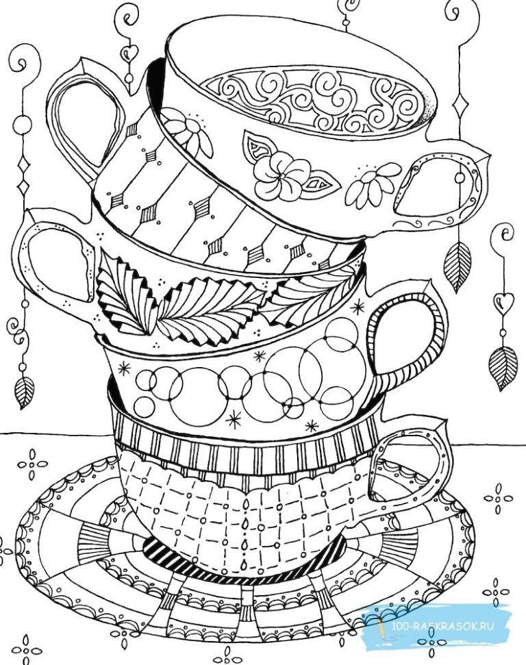 Чайник с узорами рисунок - 88 фото
