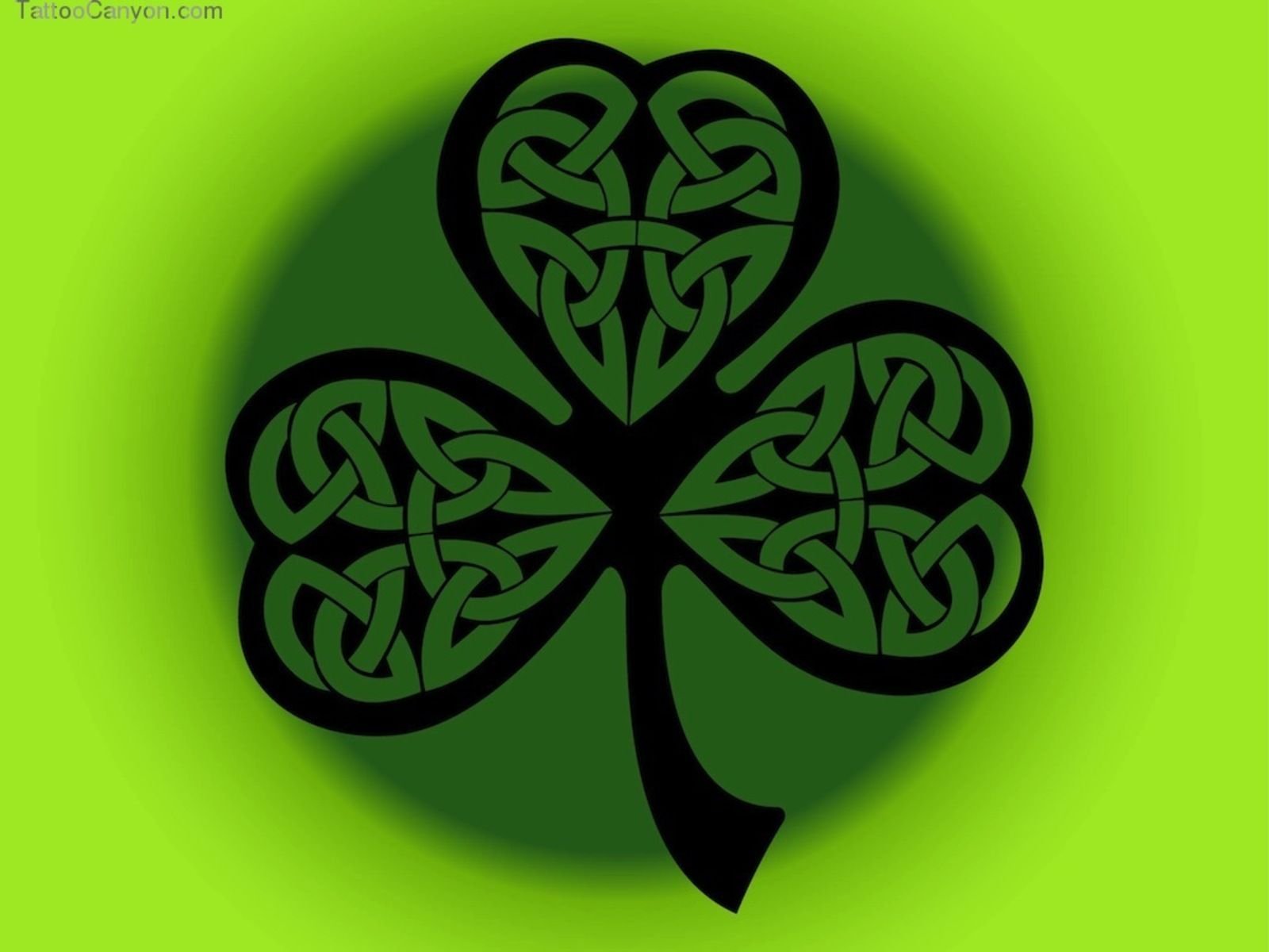 Кельтский талисман четырехлистный Клевер
