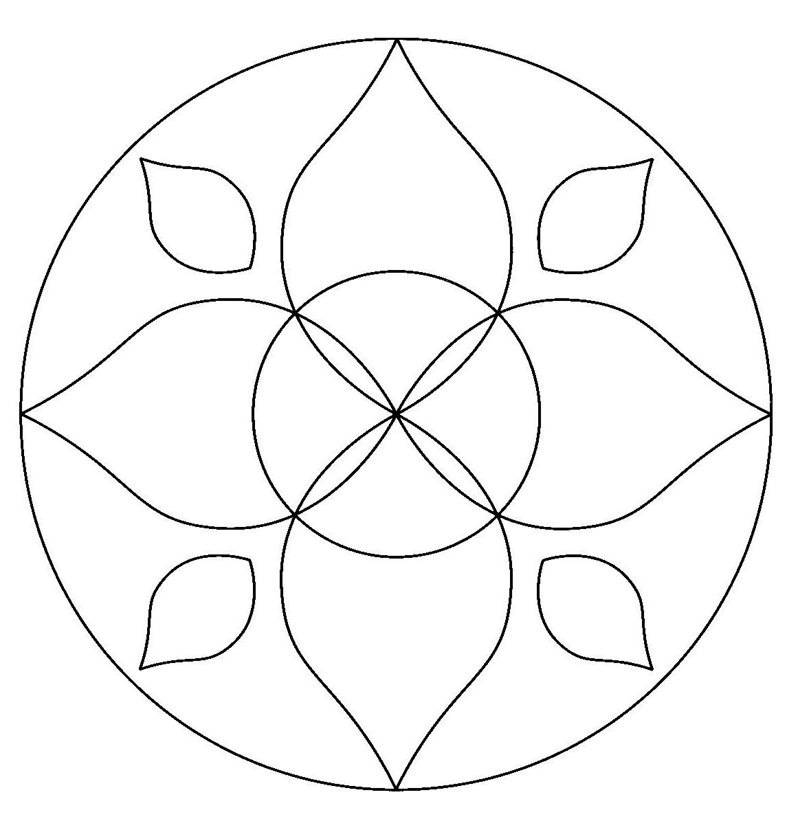 Самый простой шаблон. Орнамент в круге. Рисование мандал для детей. Геометрический орнамент в круге. Простые мандалы для детей.