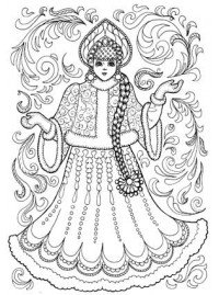 Снежная Королева раскраска