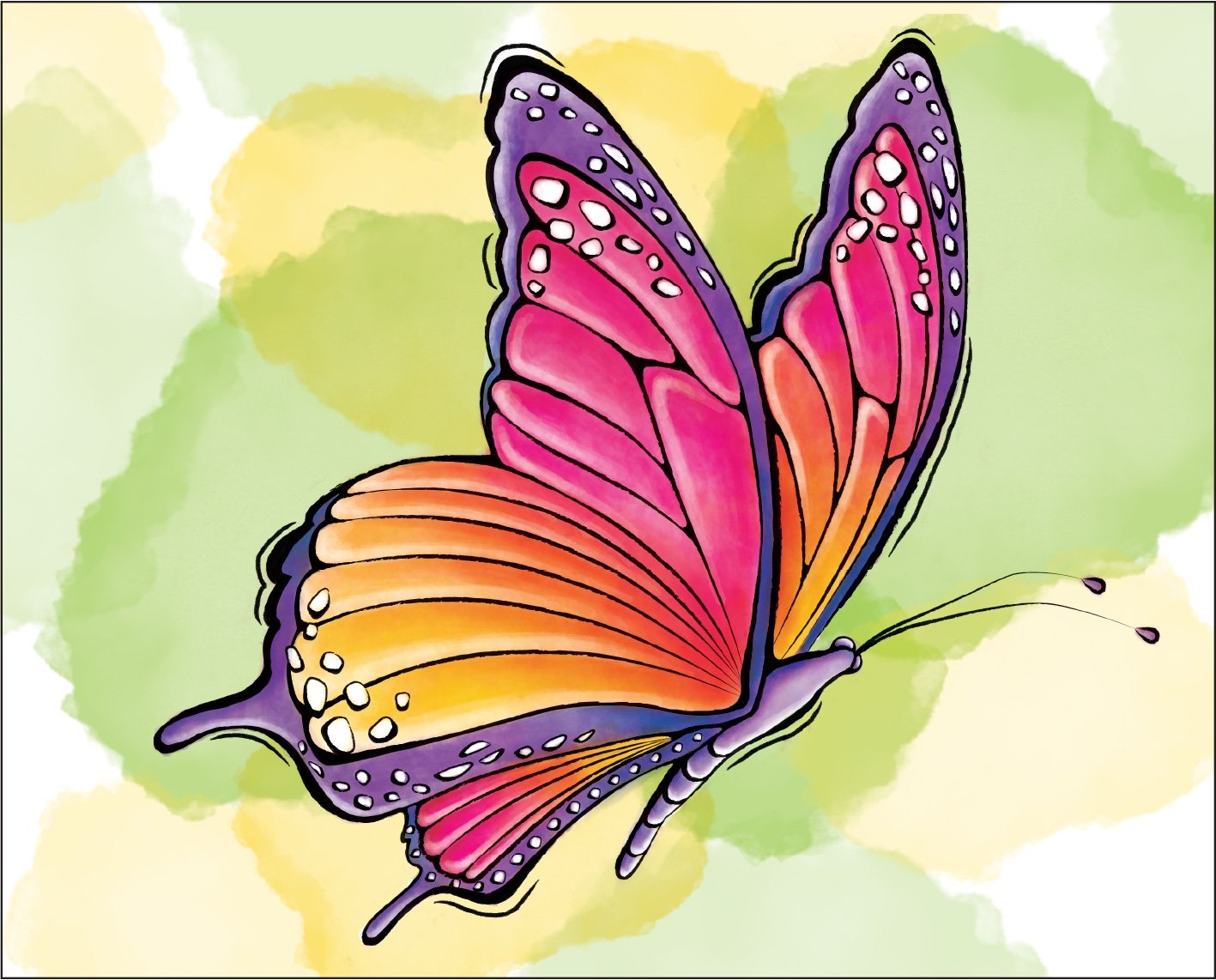 Волшебная бабочка рисунок