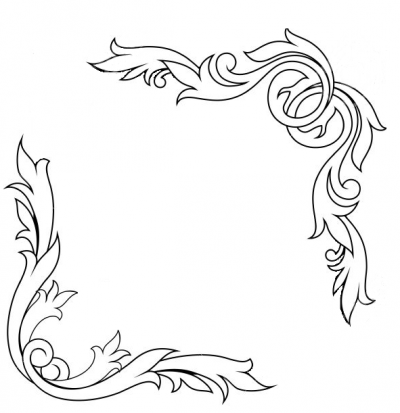 Красивые узоры для рамки