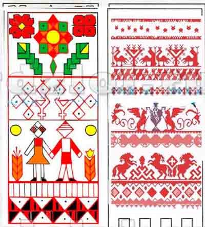 Древние узоры на полотенцах