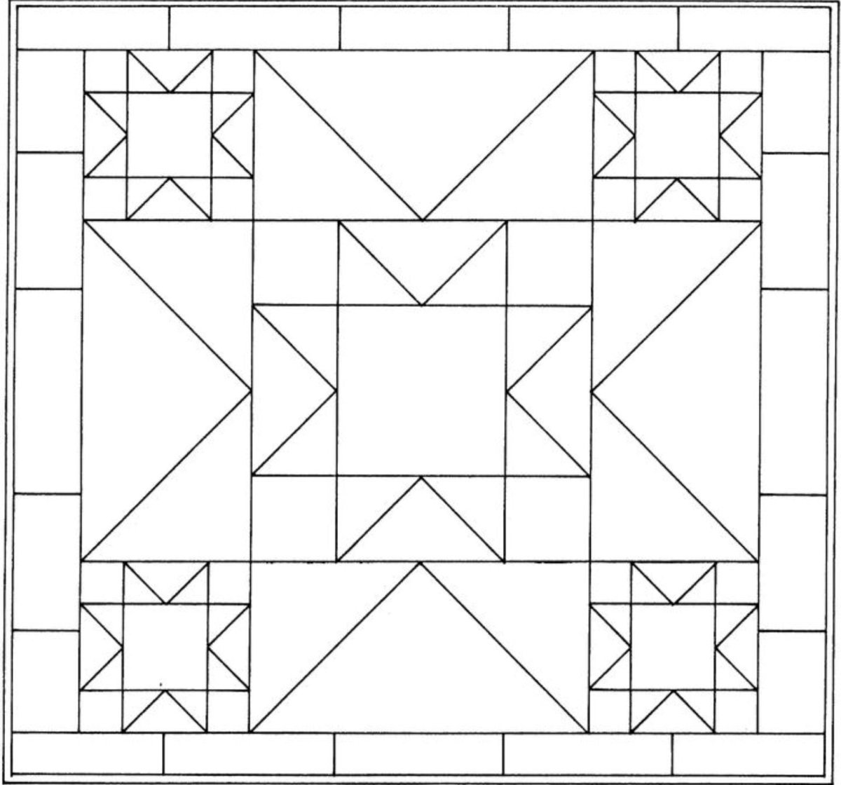 Геометрический узор в квадрате