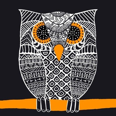 Филин орнамент