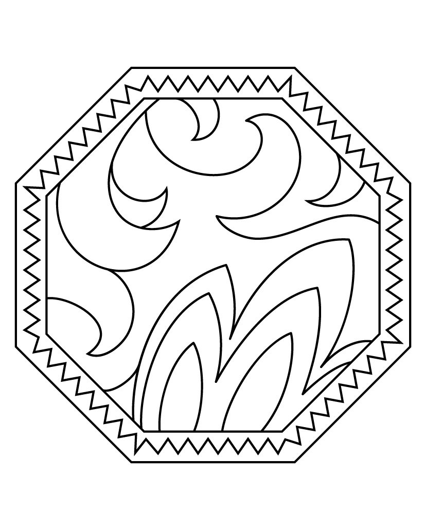 Татарский орнамент раскраска для детей