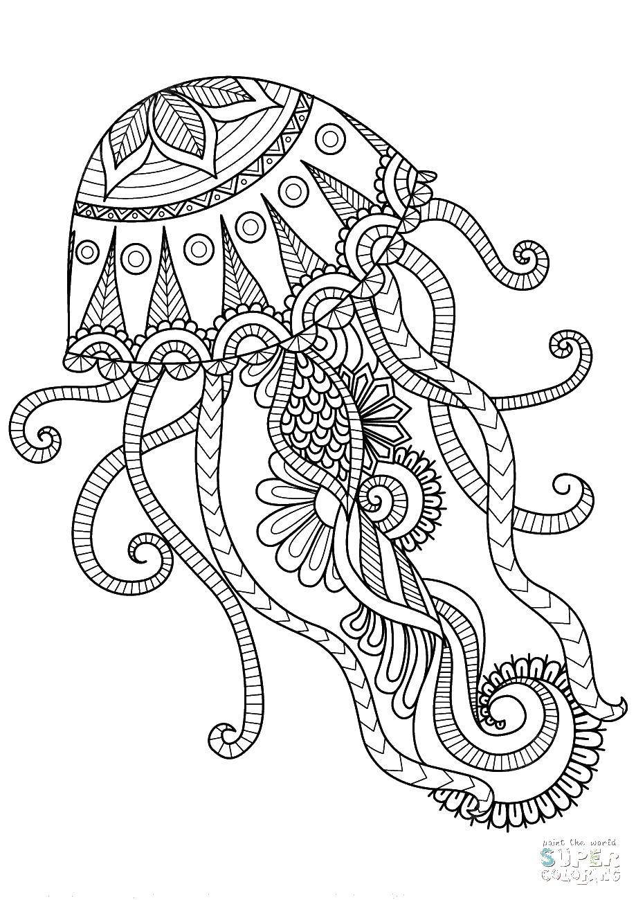 Медуза Зентангл