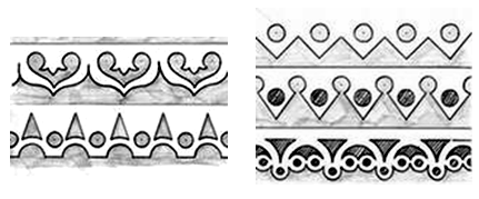 Растительный орнамент в полосе поэтапно