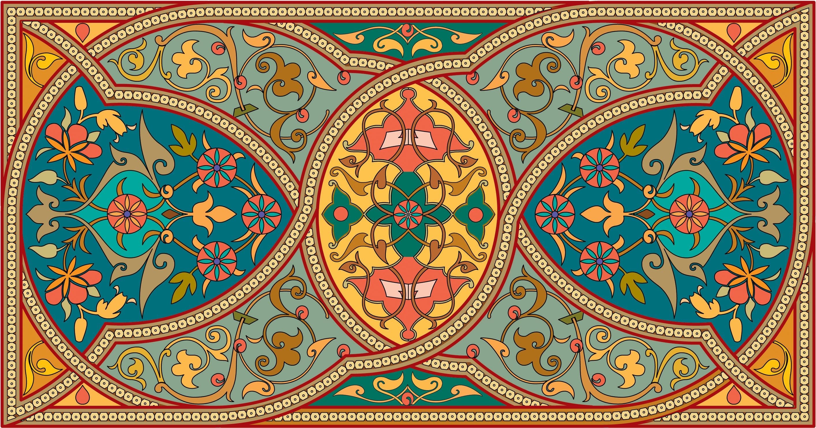 Азербайджанский национальный орнамент Бута