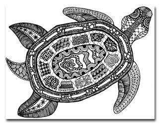 Черепаха орнамент