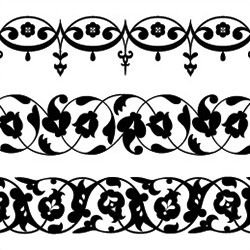 Арабский орнамент трафарет